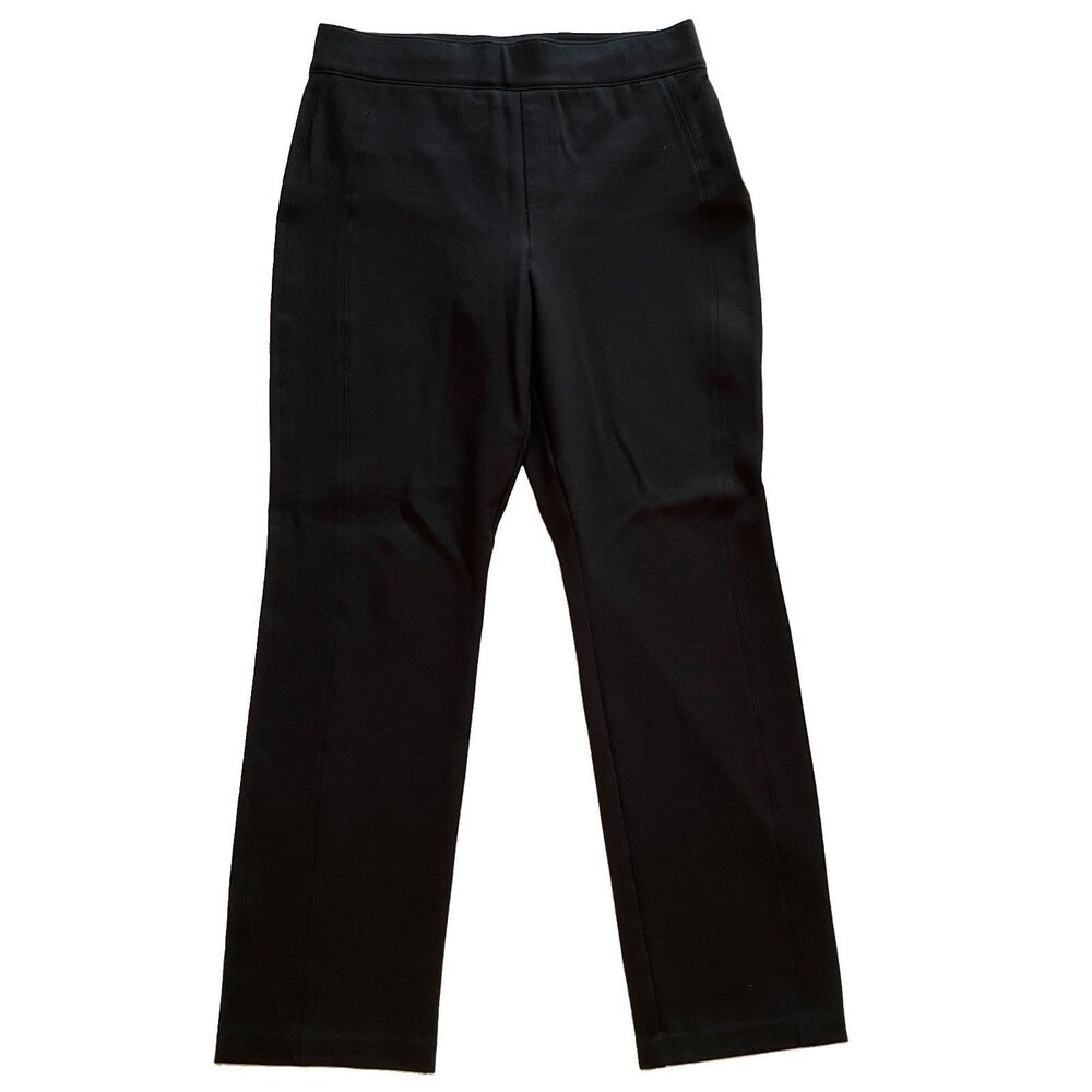 Spanx The Perfect Fit Ponte Pant Slim Straight Pull On Tummy Control Shaping L